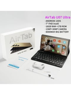 AirTab U07 Ultra Tablet with Keyboard, 7" FHD Display, 1TB Internal Storage, 16GB RAM - with Powerful 8000mAh Battery - Dark Blue  - Image 4