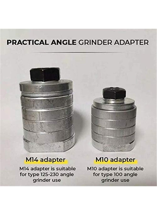 klarako Angle Grinder To Grooving Machine Adapter Converter Screw Drill Adapter,Angle Grinder Polisher Tool - M10/M14 Conversion Head for Variable Slotting Machine Conversion Power Tool Accessories (M10) - Image 5