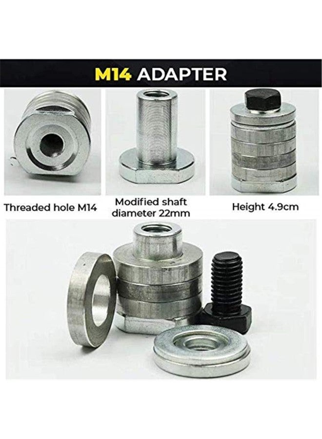 klarako Angle Grinder To Grooving Machine Adapter Converter Screw Drill Adapter,Angle Grinder Polisher Tool - M10/M14 Conversion Head for Variable Slotting Machine Conversion Power Tool Accessories (M10) - Image 4