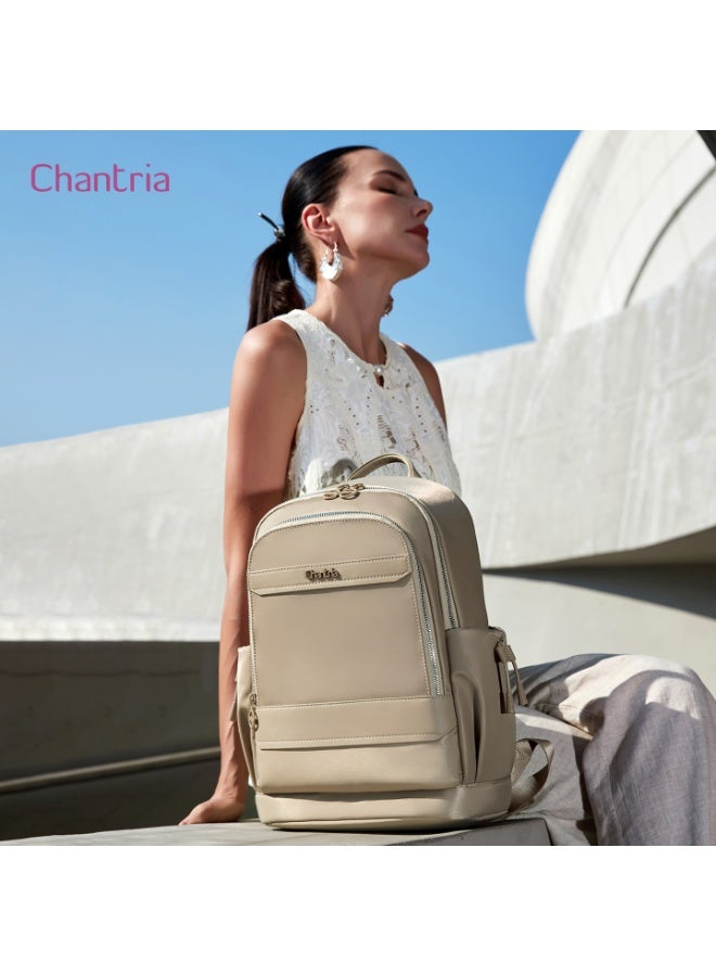 شانتريا حقيبة ظهر للابتوب مقاس 15 بوصة من Chantria - شنطة ظهر خفيفة الوزن ومقاومة للماء للعمل، الجامعة، والسفر - حقيبة يومية كاجوال متعددة الجيوب ومضادة للسرقة بوزن 0.66 كجم موديل CB00956 - Image 3