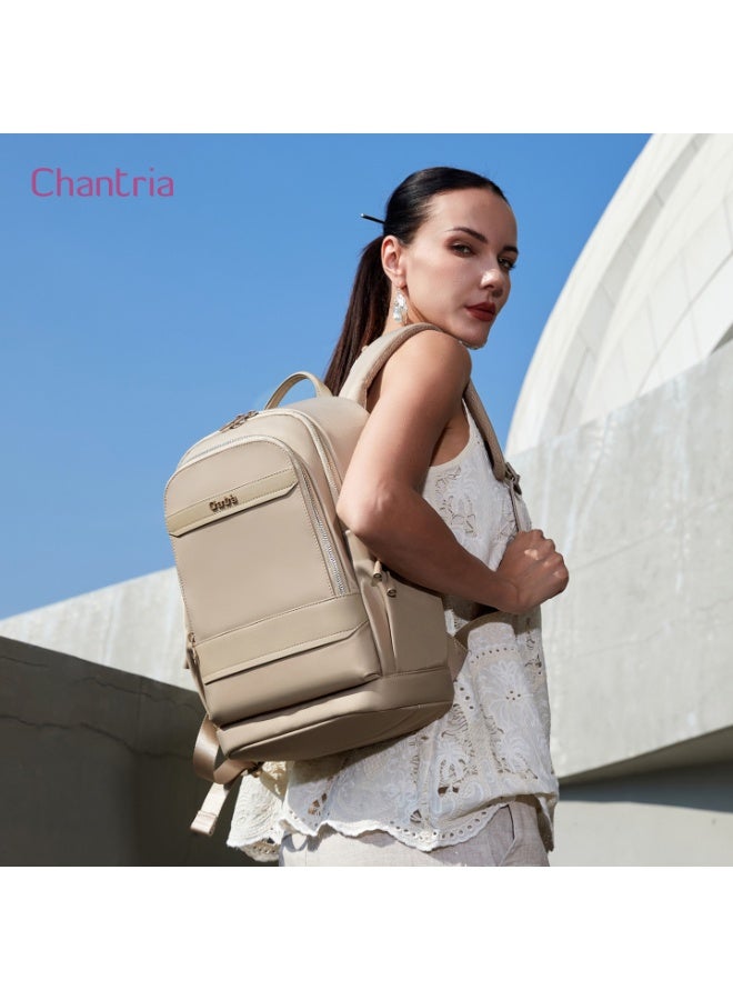 شانتريا حقيبة ظهر للابتوب مقاس 15 بوصة من Chantria - شنطة ظهر خفيفة الوزن ومقاومة للماء للعمل، الجامعة، والسفر - حقيبة يومية كاجوال متعددة الجيوب ومضادة للسرقة بوزن 0.66 كجم موديل CB00956 - Image 2