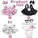iBayda Chic Style 3 Sets 17cm Doll Clothes Accessories Set Include 3 Dresses 3 Hairpin 1 Shoes 1 Glasses 1 Bag Doll Not Included - Image 4