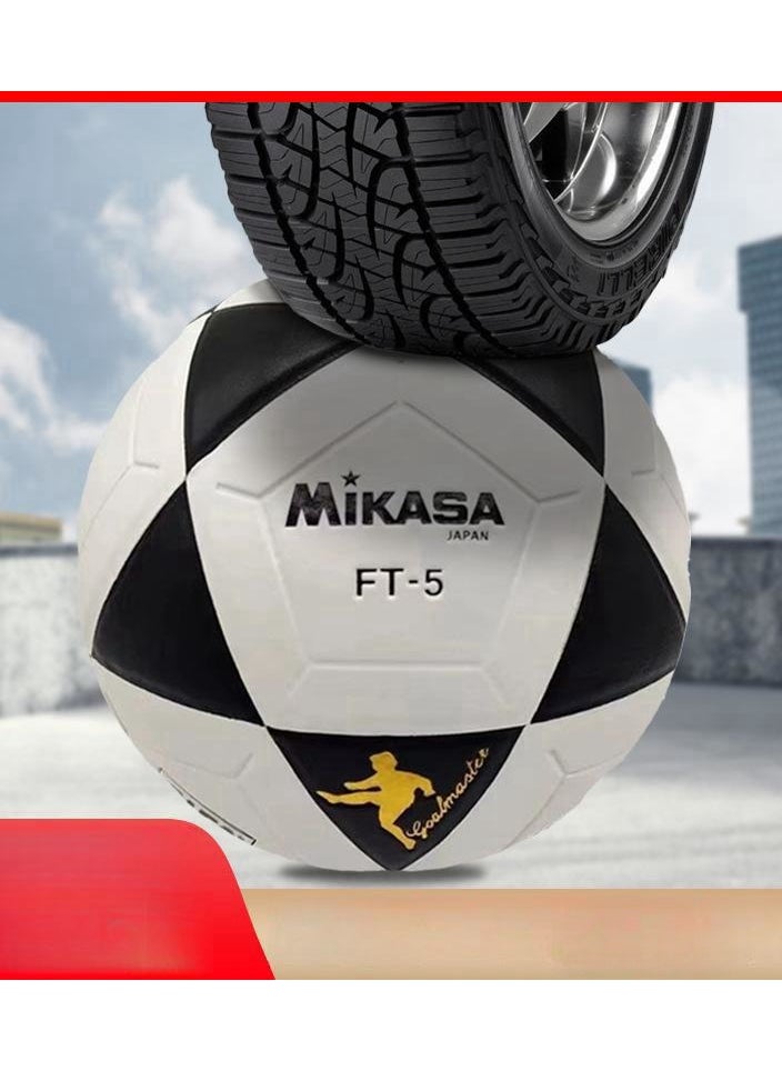 Mikasa FT5A كرة القدم للشباب، التدريب الترفيهي، منافسة متعددة اللاعبين، مقاس 5  - Image 4