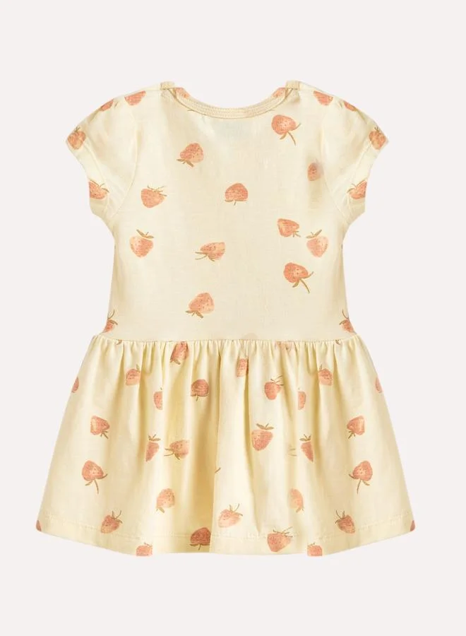 Victor And Jane Girls Strawberry Print Dress