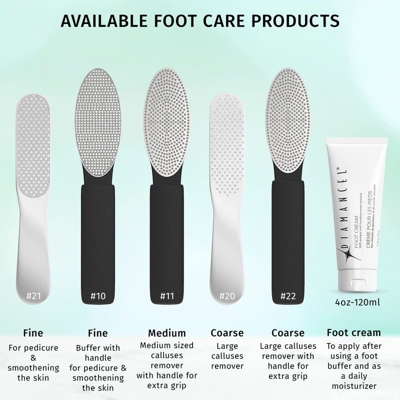 Diamancel Luxury Diamond Foot Buffer - #11 Medium Grit Rasp â€“ For Average Calluses, Rough Skin & Regular Maintenance - Image 5