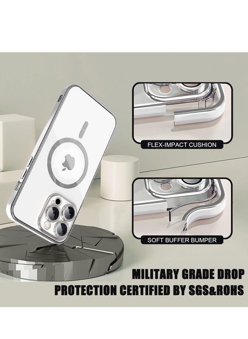 BORTONY iPhone 12 Pro Max Case Cover Magnetic Support Wireless Charging Full-Body Protective Cover with Camera Lens Protection Cover For iPhone 12 Pro Max - Image 5