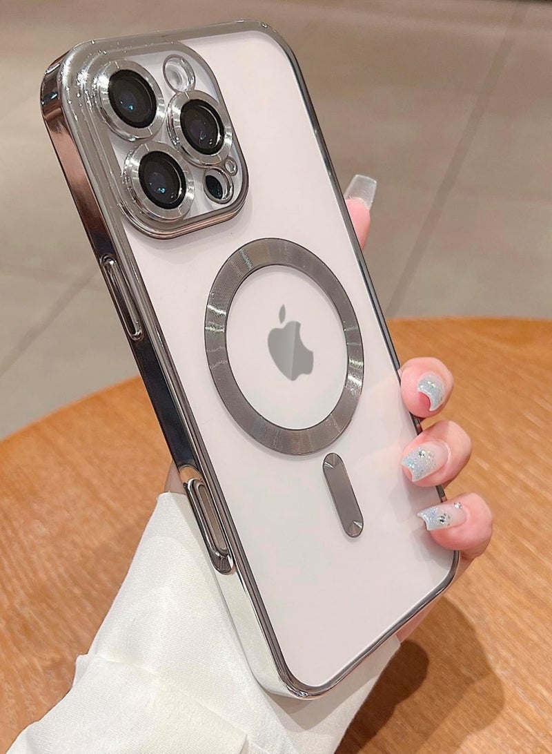 BORTONY iPhone 12 Pro Max Case Cover Magnetic Support Wireless Charging Full-Body Protective Cover with Camera Lens Protection Cover For iPhone 12 Pro Max - Image 3