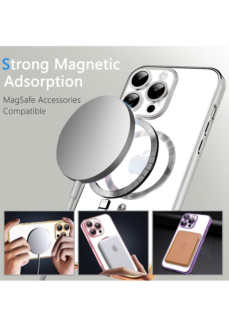 BORTONY iPhone 12 Pro Max Case Cover Magnetic Support Wireless Charging Full-Body Protective Cover with Camera Lens Protection Cover For iPhone 12 Pro Max - Image 4