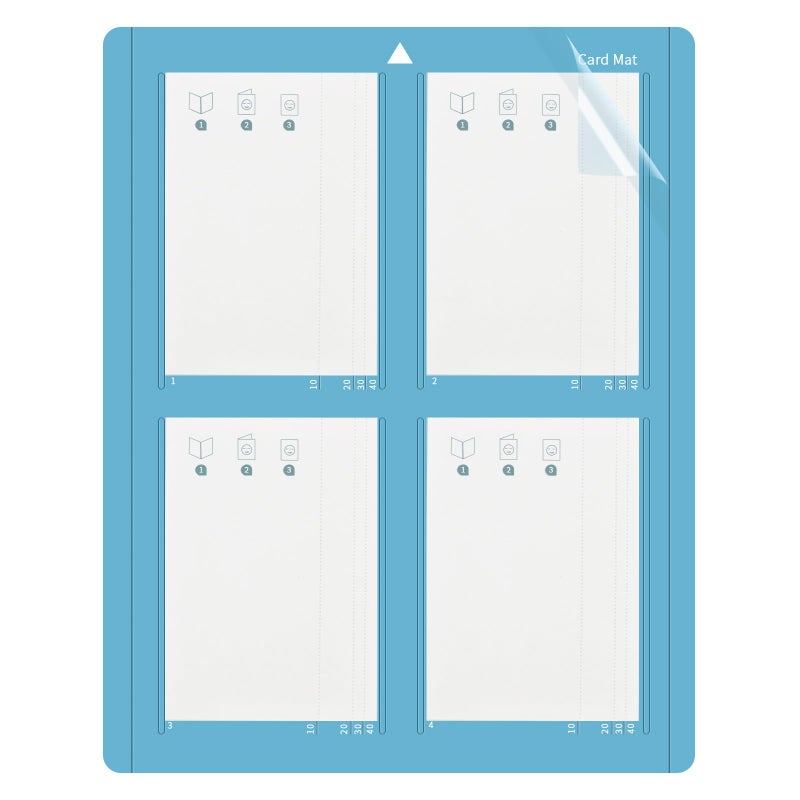 HKC Cutting Mat for Cricut Explore and Maker 2 x 2 Card Mat for Cricut All Cards Reusable Create Four Cards at The Same Time Quick Create Individual Cards 415 x 33 cm