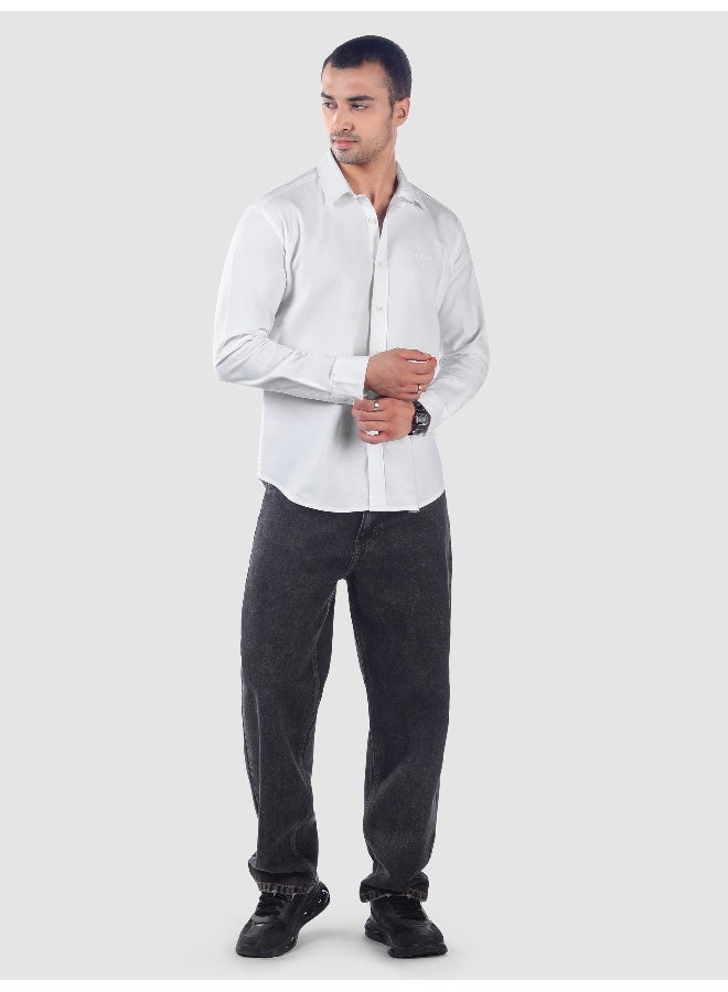 Beyoung White Oxford Cotton Shirt  - Image 5