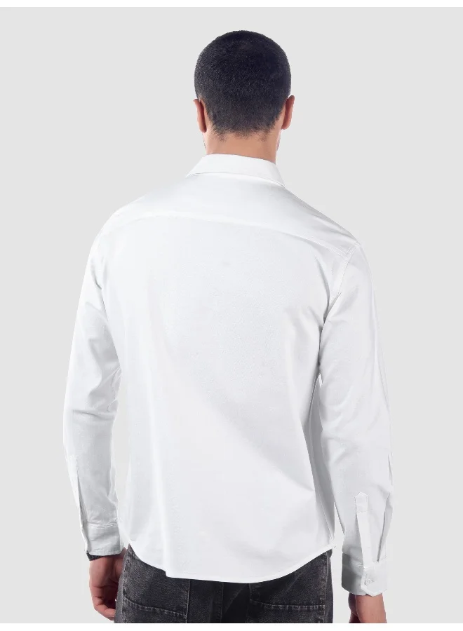 Beyoung White Oxford Cotton Shirt