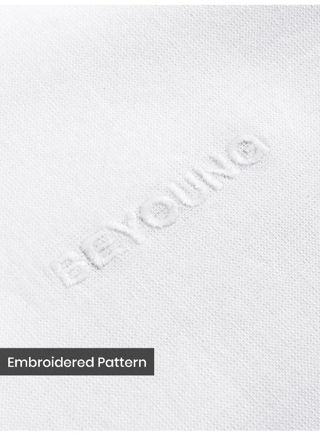 Beyoung White Oxford Cotton Shirt