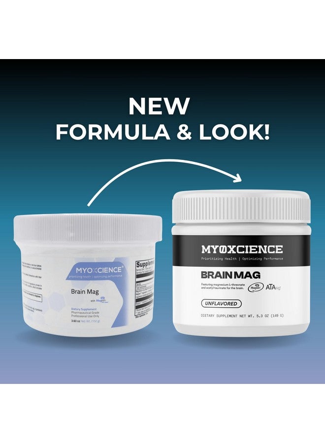 MYOXCIENCE Brain Mag | Magnesium L-Threonate Magtein & Magnesium Glycinate Powder (Unflavored) (60 Servings) - Image 3