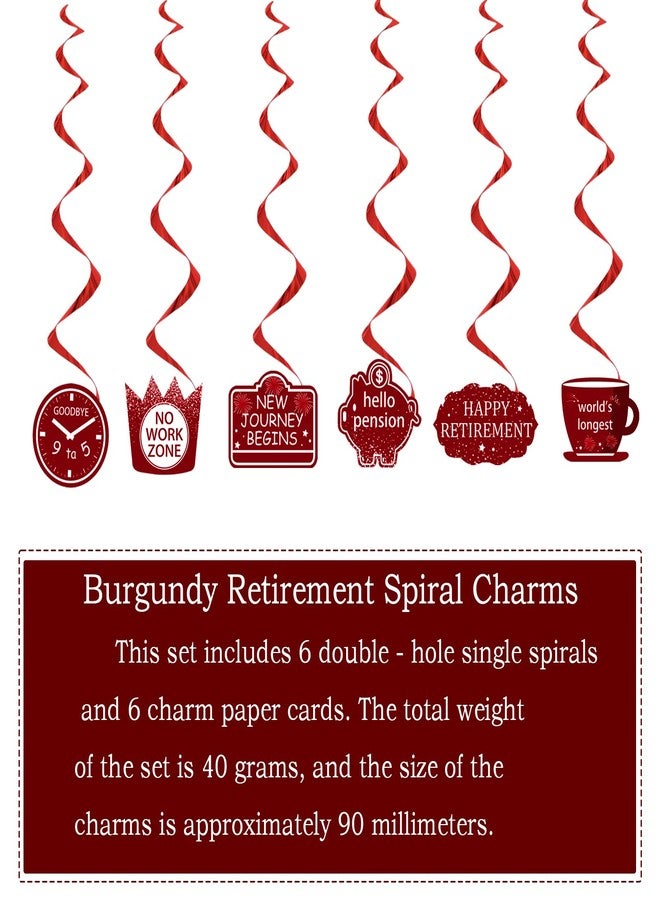 Zeptrix 21Pcs Happy Retirement Party Decorations for Men Women,Red Funny Retirement Banner Hanging Swirls Paper Kit Outdoor Indoor Bunting Garland Sign Teacher Retired Banners Office Farewell Decor Supplies - Image 3