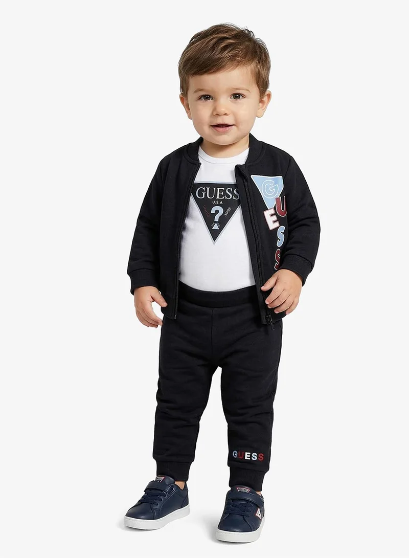 GUESS Infant Crew Neck Top And Bodysuit And Pants Set