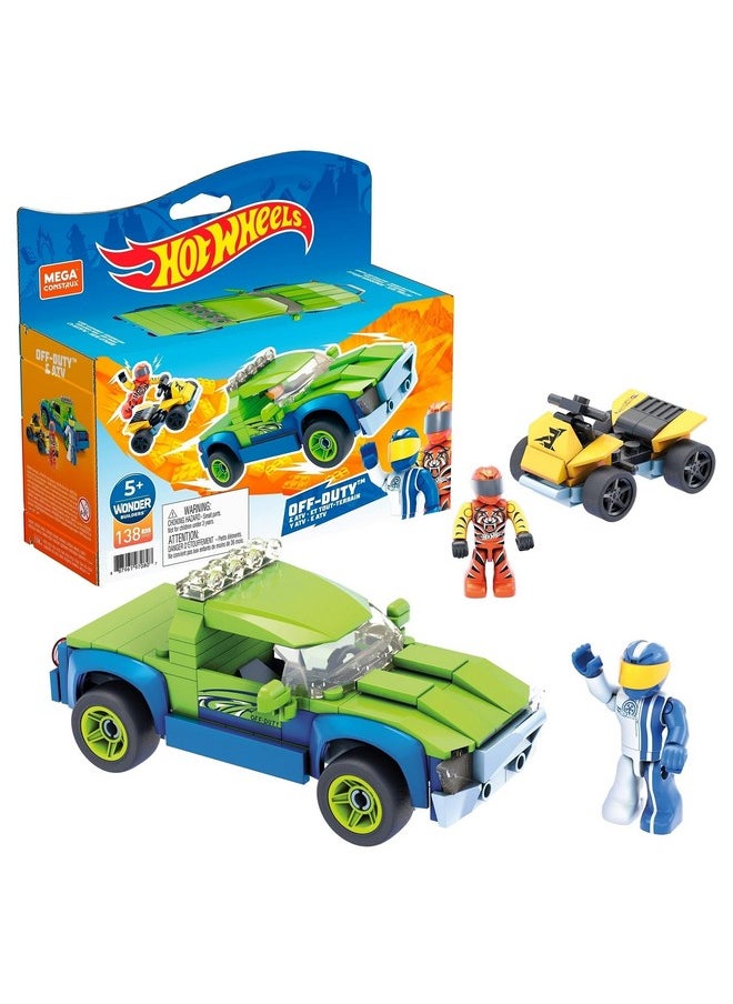 Mega Brands Hot Wheels Mega Construx Off-Duty and ATV Construction Set, Building Toys for Kids 5 Years and Up  - Image 2