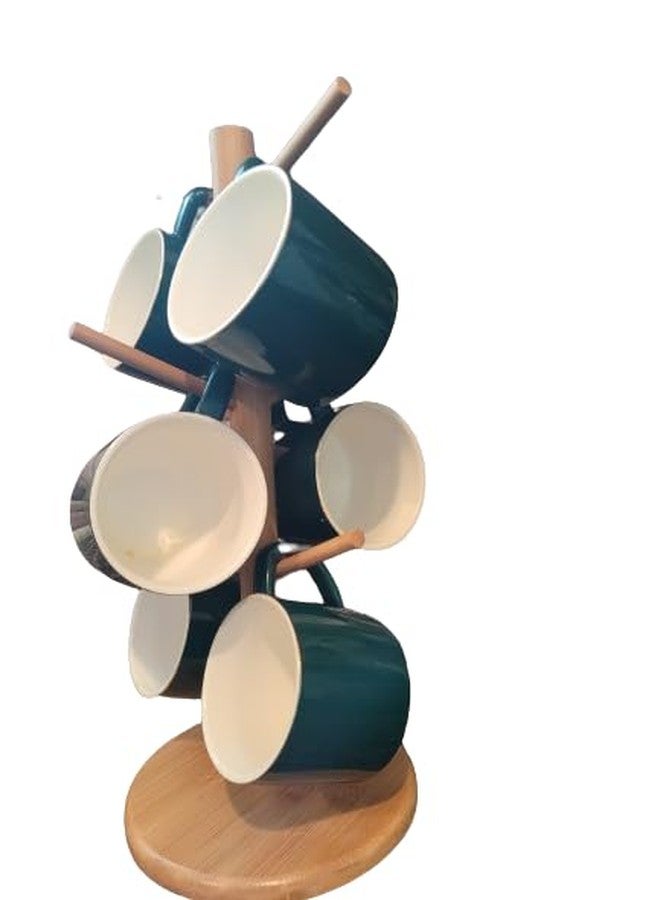 NAWAZJEE Mug Cup Holder Tree for Countertop Mug Stand Cup Holder Mug Rack Stand Coffee Cup Stand 6 Hooks Coffee Mug Display Kitchen Space Saver Coffee Bar Accessories - Image 5