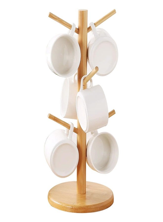 NAWAZJEE Mug Cup Holder Tree for Countertop Mug Stand Cup Holder Mug Rack Stand Coffee Cup Stand 6 Hooks Coffee Mug Display Kitchen Space Saver Coffee Bar Accessories - Image 3