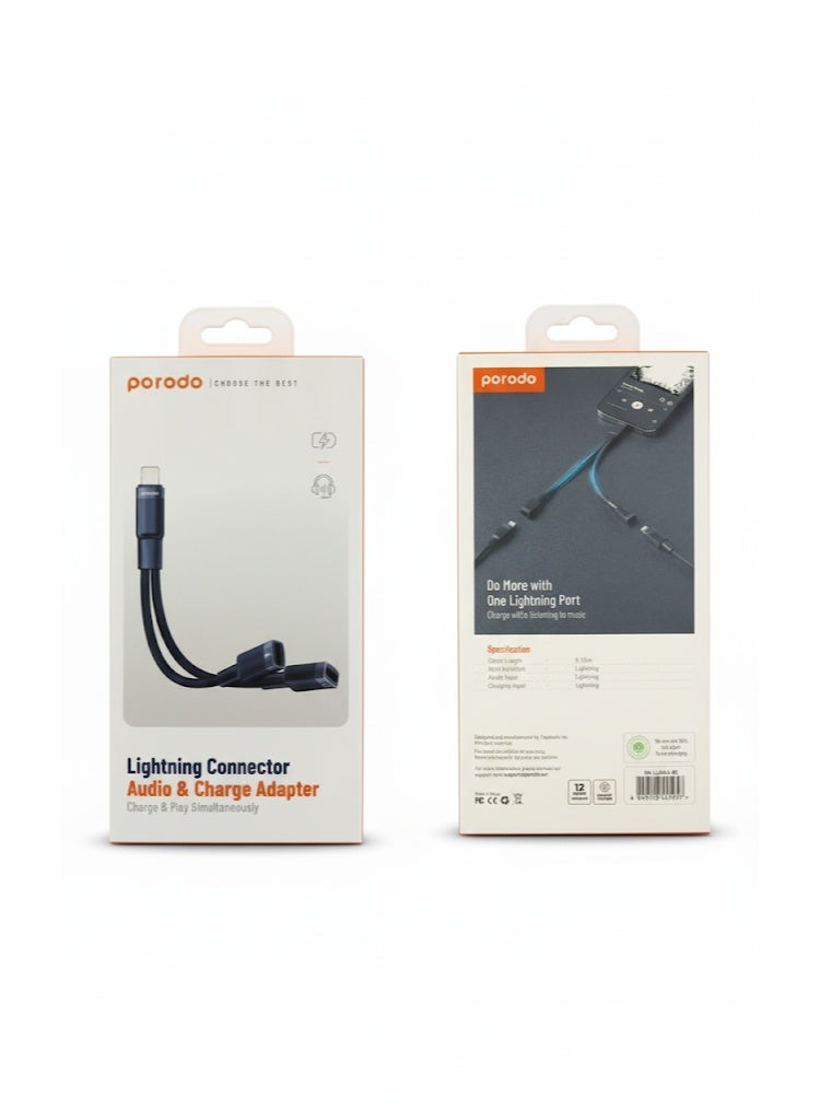 برودو محول شحن وصوت بمنفذ لايتننغ