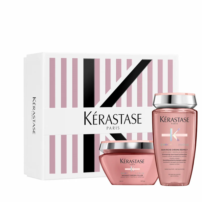 Kerastase Chroma Absolu - Fortifying Duo to neutralize Brassy Highlighted Hair