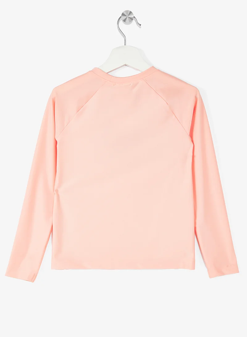 H&M UPF 50 motif-detail swim top