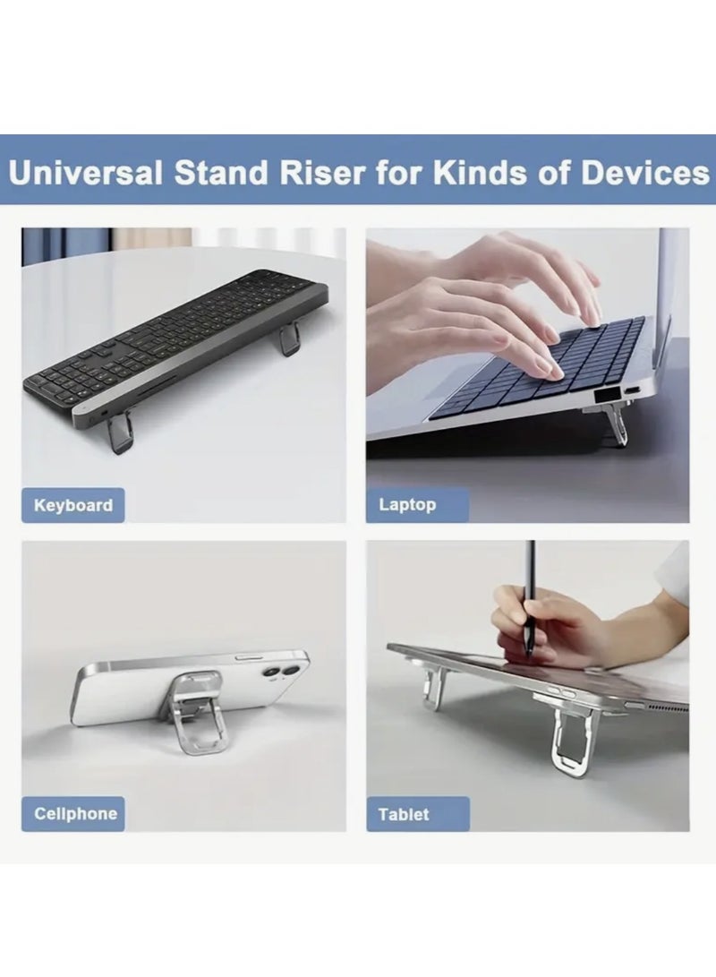 2-Pack Portable Invisible Laptop Stand Mini Alu minum Cooling Pad,Computer Keyboard Mount Kickstand,Ergonomic Lightweight Laptop Desk Stand - Image 2