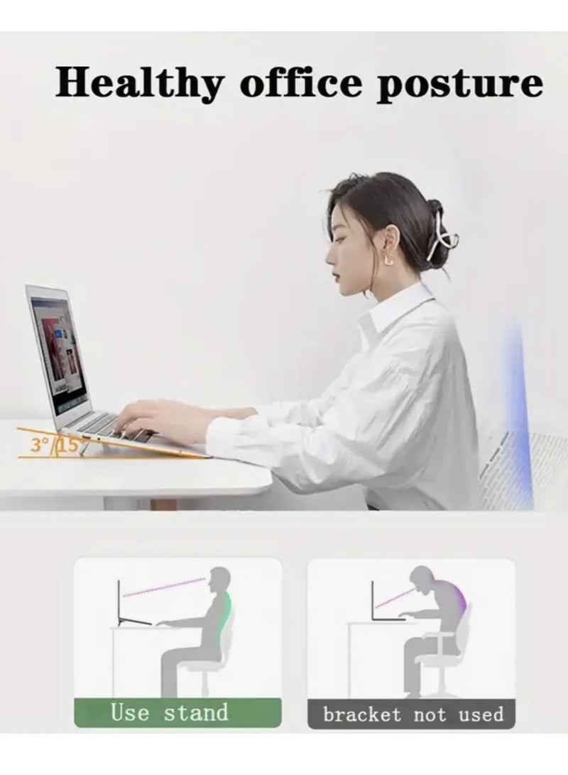 2-Pack Portable Invisible Laptop Stand Mini Alu minum Cooling Pad,Computer Keyboard Mount Kickstand,Ergonomic Lightweight Laptop Desk Stand - Image 3
