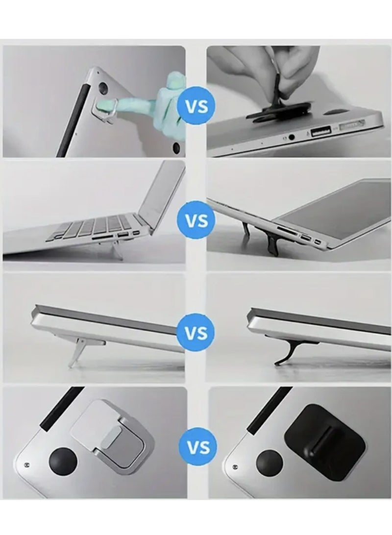 2-Pack Portable Invisible Laptop Stand Mini Alu minum Cooling Pad,Computer Keyboard Mount Kickstand,Ergonomic Lightweight Laptop Desk Stand - Image 4