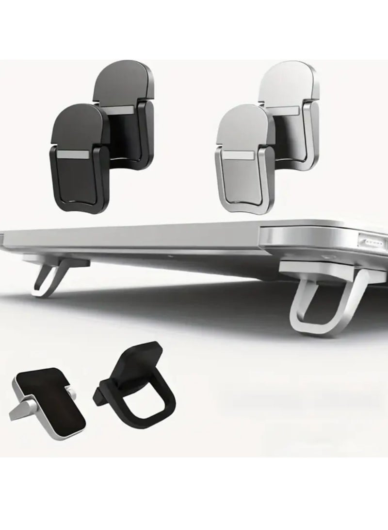 2-Pack Portable Invisible Laptop Stand Mini Alu minum Cooling Pad,Computer Keyboard Mount Kickstand,Ergonomic Lightweight Laptop Desk Stand - Image 1