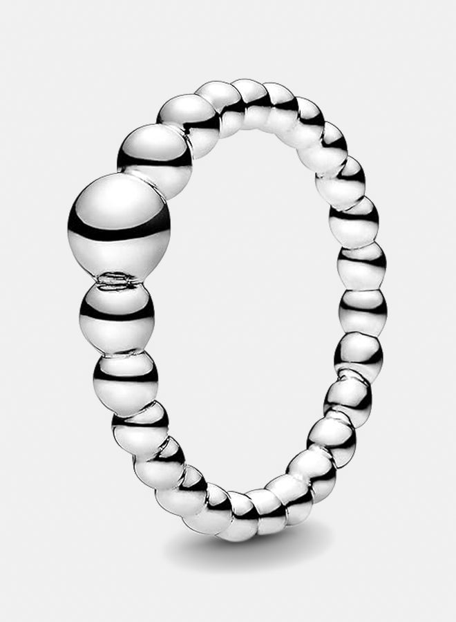 PANDORA Beaded Silver Ring