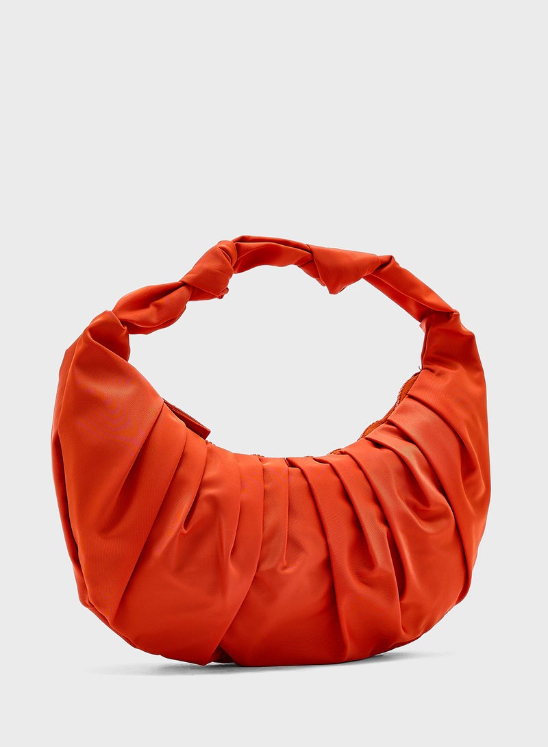 Ginger Oversized  Ruched Clutch Bag  - Image 3