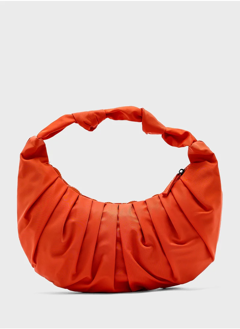 Ginger Oversized  Ruched Clutch Bag