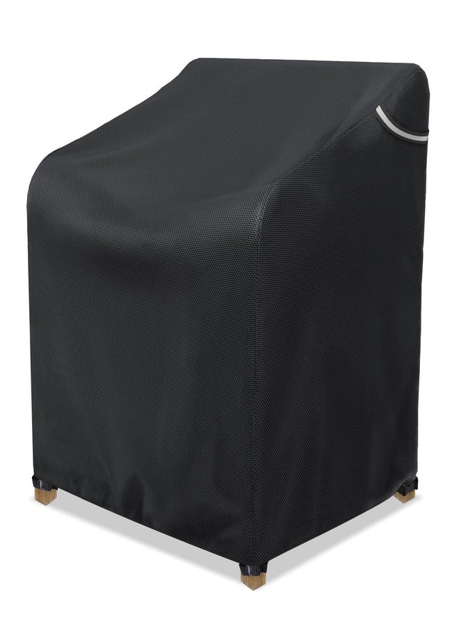 AKEfit Patio Chair Covers for Outdoor Furniture Waterproof 1 Pack,Heavy Duty Waterproof Outdoor Chair Covers for All-Weather Protection Lawn Lounge Deep Seat,Black-32Wx37Dx36H inches - Image 1
