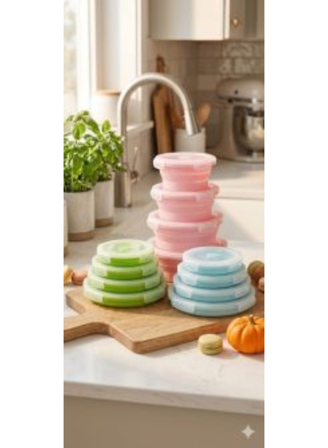 4-Piece Flex Silicone Refrigerator Set – Multicolor - LAVA - Image 2