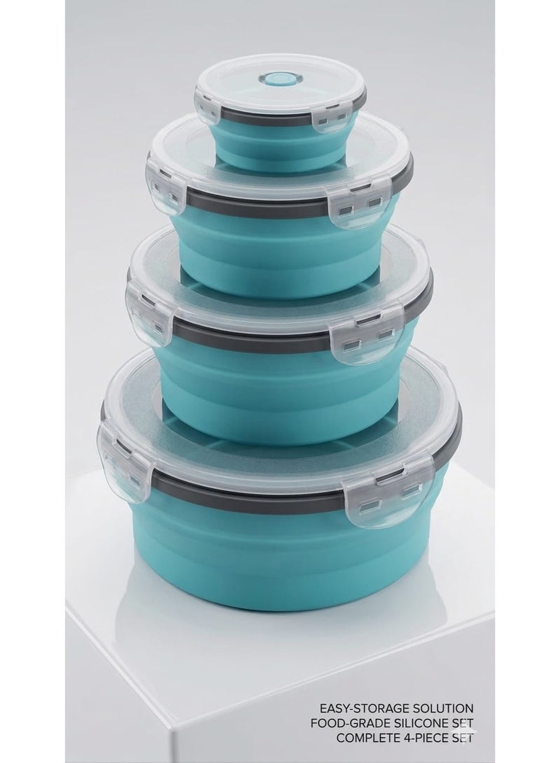 4-Piece Flex Silicone Refrigerator Set – Multicolor - LAVA - Image 1