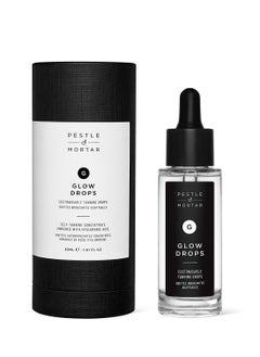 Pestle & Mortar Pestle & Mortar Glow Drops - Customisable Sunless Self-Tan with Hyaluronic Acid. Effortless, Even Tanning, Super-Hydrating, Works Alongside Your Regular Skincare Products - For Men & Women- 30ml  - Image 2