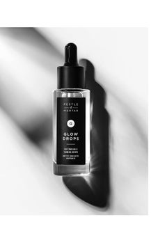Pestle & Mortar Pestle & Mortar Glow Drops - Customisable Sunless Self-Tan with Hyaluronic Acid. Effortless, Even Tanning, Super-Hydrating, Works Alongside Your Regular Skincare Products - For Men & Women- 30ml  - Image 3