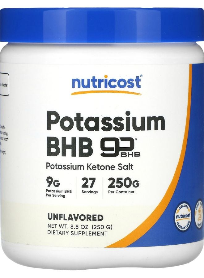 Nutricost Potassium BHB Unflavored 8.8 oz (250 g)