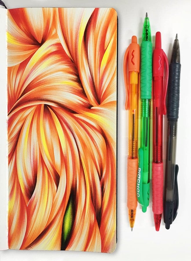 Piochoo Colored Pens,1.0mm 6 Assorted Colors Ballpoint Smooth Writing Pens,Pens for School Journaling Note Taking, Retractable Color Pens for Writing Office School Supplies - Image 5