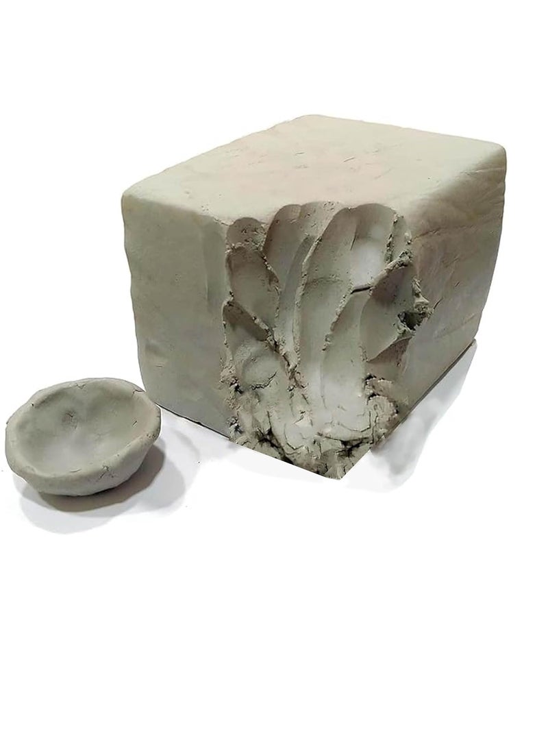 Prajapati Studio Pottery Premium Terracotta Clay 1kg for Kids 3 to 10 Years Air Dry Clay for Sculpting Molding Pottery DIY Craft Projects Ceramic Modelling Clay Super Clay for Art Figurines Jewelry Making 