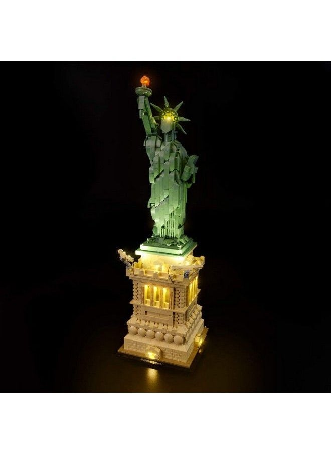 BRIKSMAX - Led Lighting Kit For Architecture Statue Of Liberty Compatible With Lego 21042 Building Blocks Model Not Include The Lego Set - Image 1
