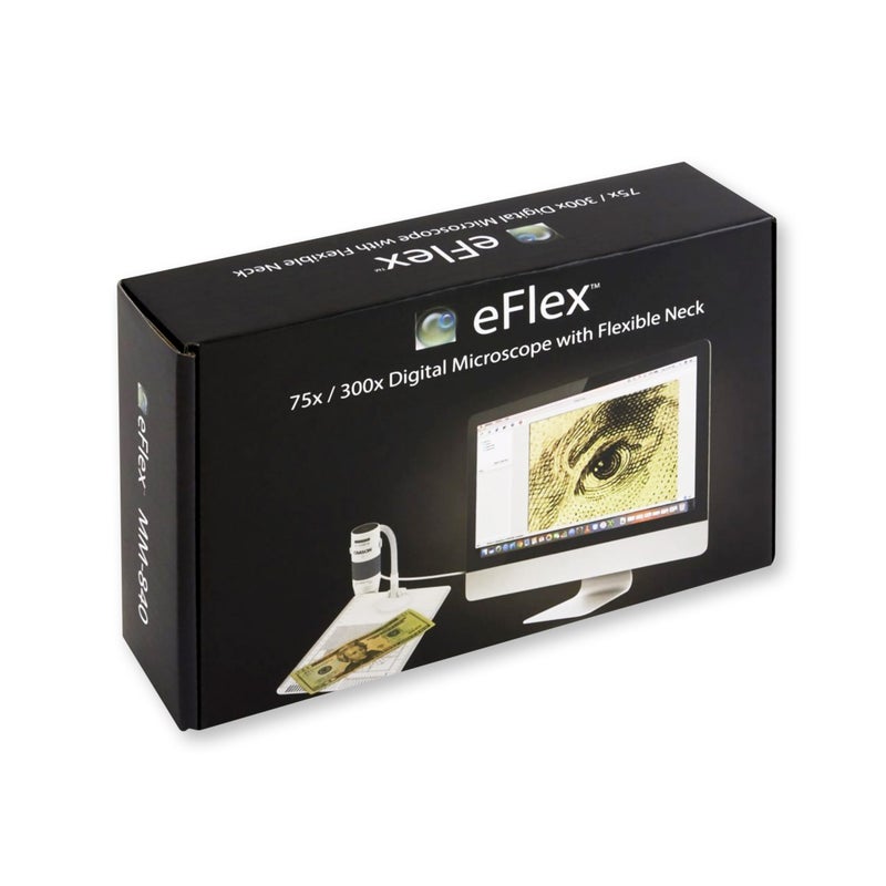 Carson eFlex 78x/324x Effective Magnification (Based on a 27" monitor) LED Lighted USB Digital Microscope with Flexible Stand and Base (MM-840) , White - Image 5