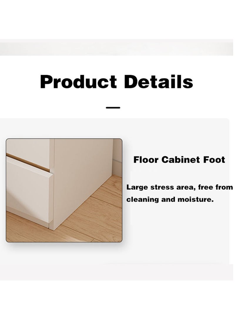 هاي هونور منضدة ليلية بدرجين، منضدة غرفة نوم، طاولة جانبية خشبية حديثة مع درجين، طاولة سرير جانبية صغيرة، لغرفة نوم حضانة غرفة المعيشة (المقاس: 40 سم) - Image 5