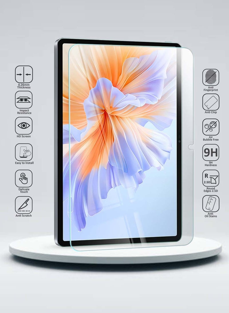 Wtech Honor Pad V9 11.5 4G 2024 (11.5 inches) ROL-W00 WTech Premium Series Curved Edges Full Cover Tempered Glass Screen Protector (TSGPCN) - Clear - Image 2