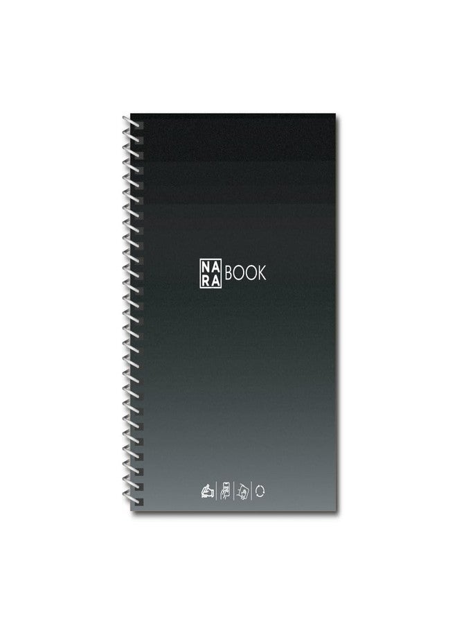 NARABOOK Smart Reusable Notebook Blendscape Edition), Tear-Resistant, Waterproof, Tree-Free with App Integration | A5 Size | 20 Pages/40Sides (Black) - Image 1