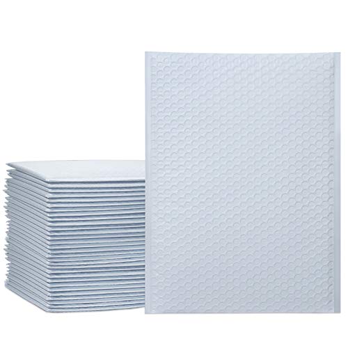 UCGOU Bubble Mailers 10.5x16 Inch White 25 Pack Poly Padded Envelopes Large #5 Mailing Packages Opaque Packaging Postal Self Seal Adhesive Waterproof Boutique Shipping Bags for Clothes - Image 1