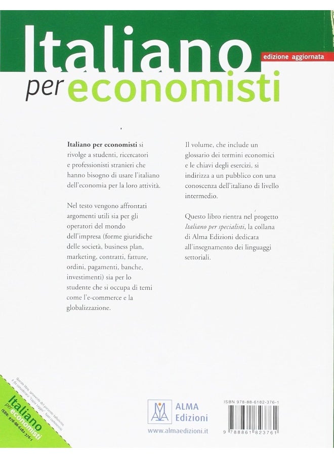 Italiano per specialisti: Italiano per economisti - edizione aggiornata  - Image 2