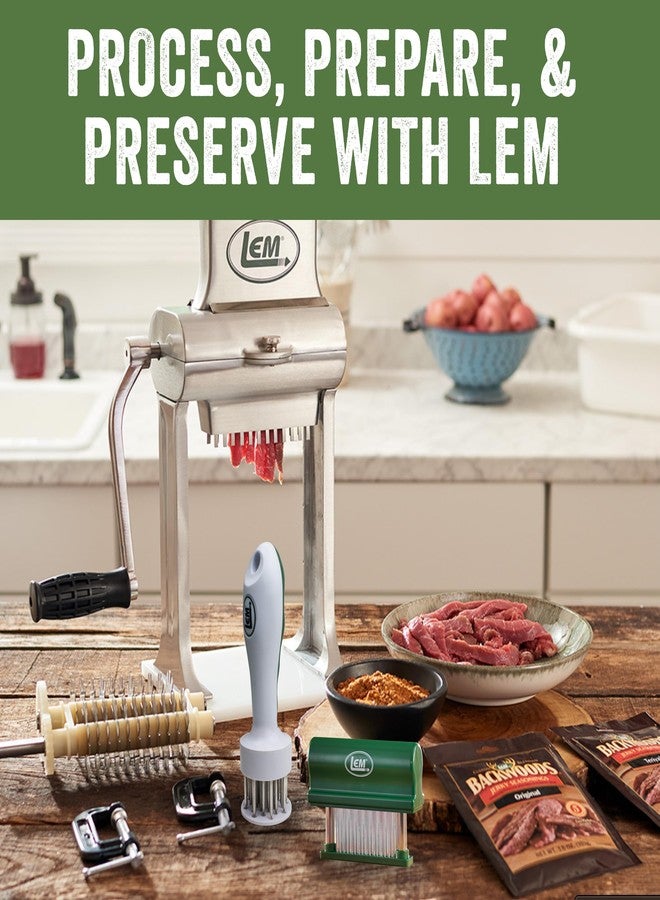 LEM Products Hand Held Tenderizer with 48 Blades, Stainless Steel and Plastic, Green - Image 5
