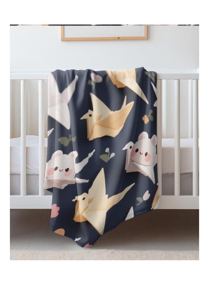 general Flannel thin blanket (warm and comfortable, suitable for sleep, gaming, dust removal and sandproof) 150cm*200cm - 75 - Image 1