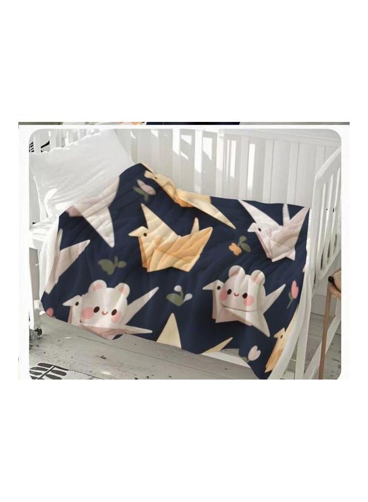 general Flannel thin blanket (warm and comfortable, suitable for sleep, gaming, dust removal and sandproof) 150cm*200cm - 75 - Image 3